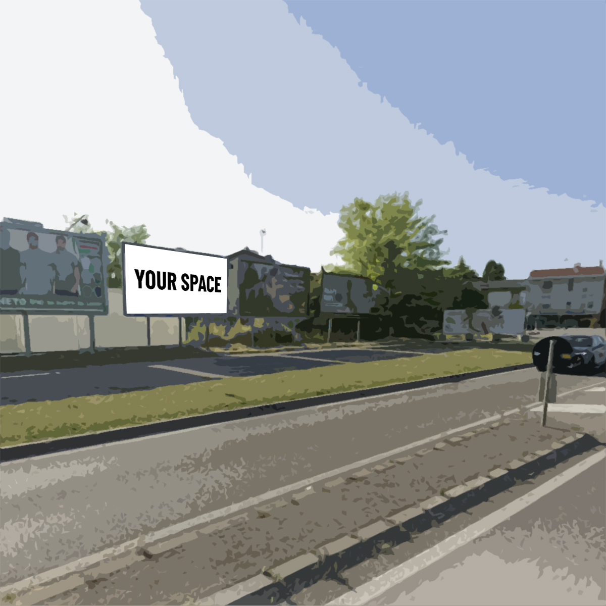 SPAZIO PUBBLICITARIO 600 x 300 Via Nuova di Corva (PORDENONE) Dal 19/10/2026 al 01/11/2026 14 giorni